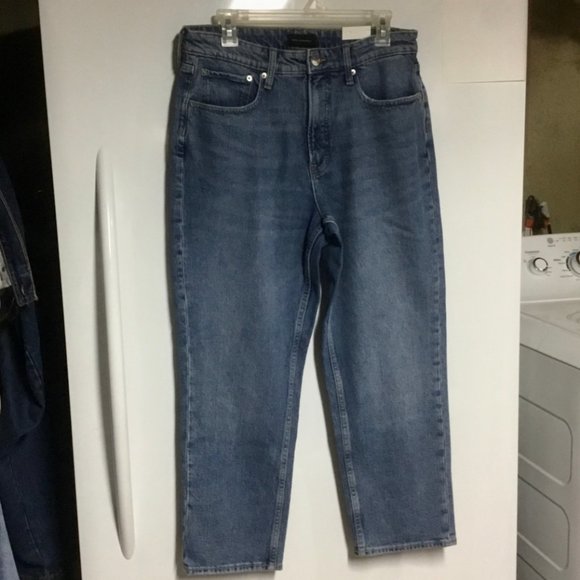 Mom Jeans-Retro 90's Straight Leg High Rise-12 Short - Picture 7 of 9
